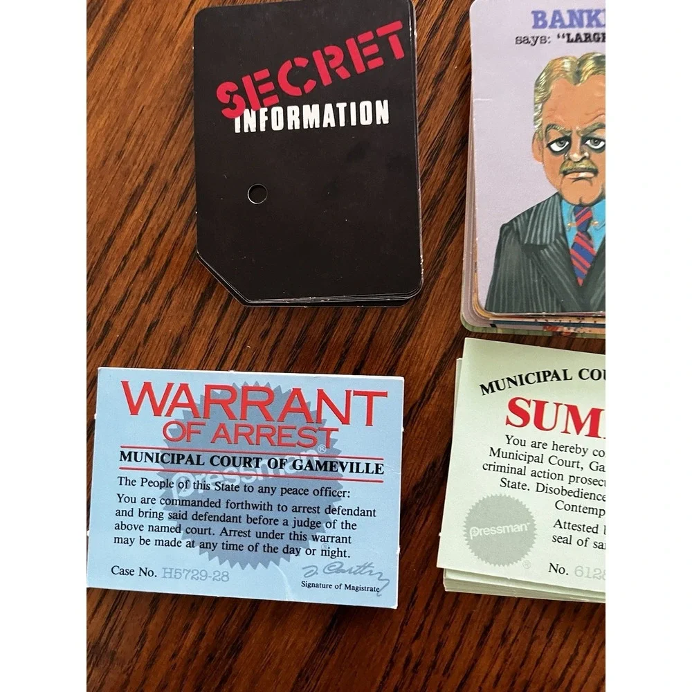 Vintage Parts 1987 Lie Detecter Game Main scoreboard 3 Peg Cards See Description